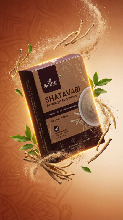 Premium Organic Shatavari Powder (Asparagus Racemosus) – Pure Ayurvedic Herbal Supplement – Supports Hormonal Balance, Digestive Health (100g)