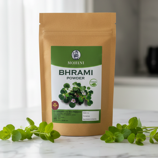 Premium Brahmi Powder (Bacopa monnieri) – Natural Brain Tonic for Memory, Focus & Calmness – Premium Grade Ayurvedic Supplement (100g)