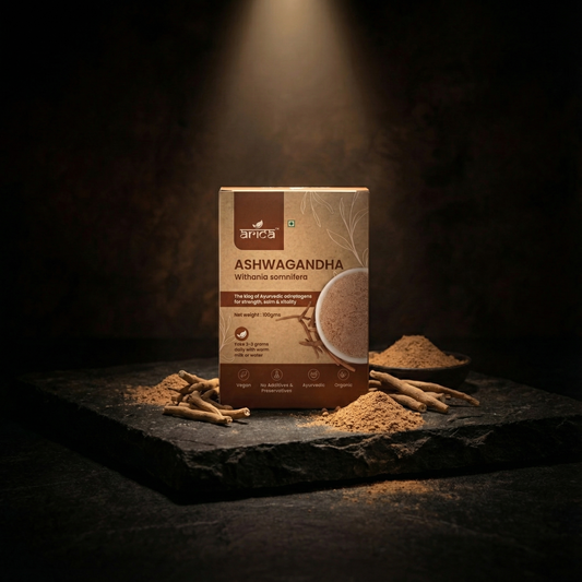 Natural Ashwagandha Powder – Ayurvedic Withania Somnifera Herb | Stress Relief, Immune Support, Stamina & Wellness (100g)
